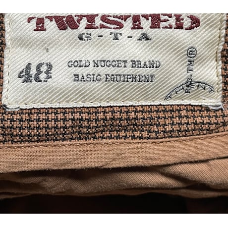 GTA TWISTED コットンカーゴパンツ ブラウン 48サイズ