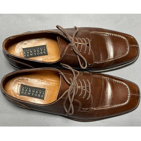 BARNEYS NEWYORK Uチップシューズ ブラウン 40サイズ イタリア製