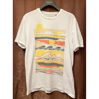 LEVI'S WELLTHREAD × OUTERKNOWN コラボレーション半袖プリントTシャツ ホワイト Mサイズ