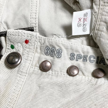 MADE IN ITALY製 JACOB COHEN J688 SPECIAL コーデュロイパンツ アイボリー W29サイズ