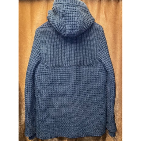 MADE IN ITALY製 Bark 中綿ダウンニットダッフルコート ネイビー Sサイズ