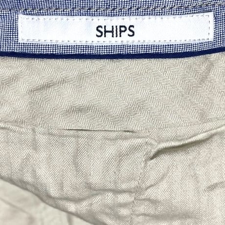 MADE IN JAPAN製 SHIPS カラーコットンスラックス キャメル 48サイズ