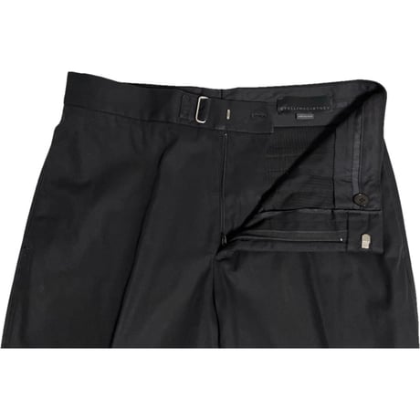 MADE IN HUNGARY製 STELLA McCARTNEY コットンスラックス ブラック 48サイズ