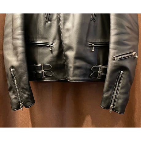 MADE IN ENGLAND製 LEWIS LEATHERS No.391T LIGHTNING TIGHT FIT COWHIDE ライダースジャケット ブラック 38サイズ