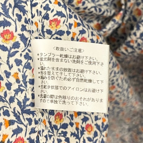 MADE IN JAPAN製 DANIEL CREMIEUX 半袖花柄ボタンダウンシャツ マルチカラー Lサイズ