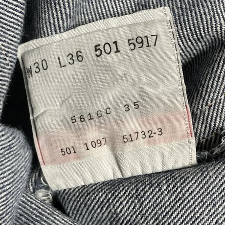 MADE IN USA製 LEVI'S 501xx デニムパンツ インディゴ W30×L36