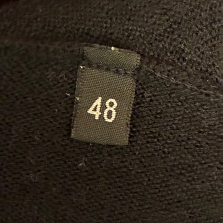【JOURNAL STANDARD 取り扱い】 MADE IN ITALY製 roberto collina クルーネックウールセーター ブラック 48サイズ