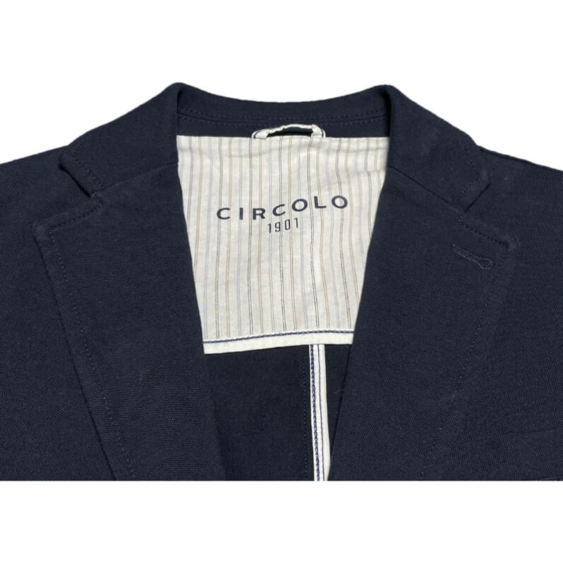 CIRCOLO1901 コットンテーラードジャケット ネイビー 46サイズ