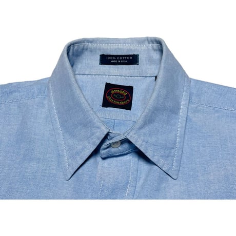 MADE IN USA製 arnold shirtmakers 長袖オックスフォードシャツ サックス 15 1/2-32サイズ
