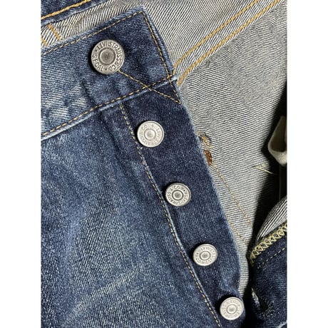 希少 MADE IN USA 555 バレンシア工場製 LEVI'S 501XX BIGE 復刻セルビッチデニムパンツ インディゴ W31×L36