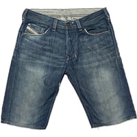 MADE IN ITALY製 DIESEL デニムハーフパンツ インディゴ W30サイズ