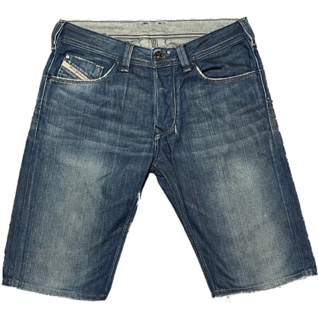 MADE IN ITALY製 DIESEL デニムハーフパンツ インディゴ W30サイズ