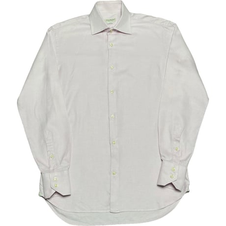 ▲訳あり商品▲ MADE IN ITALY製 Vittorio Marchesi SLIM FIT 長袖シャツ ピンク 39-15 1/2サイズ