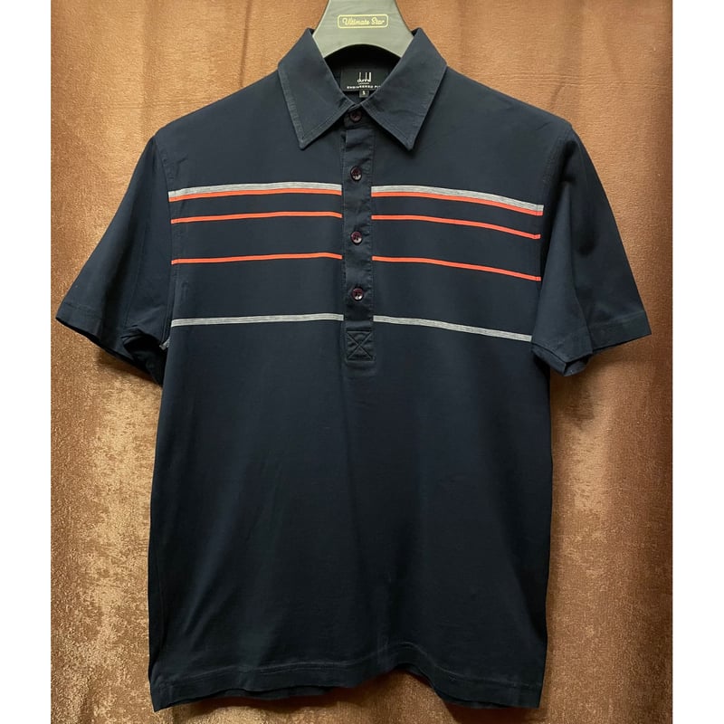 dunhill ENGINEERED FIT 半袖ニットポロシャツ ネイビー Sサイズ dunhill ENGINEERED FIT 半袖ニットポロシャツ ネイビー Sサイズ