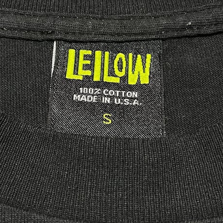 MADE IN USA製 LEILOW 半袖ロゴTシャツ ブラック Sサイズ