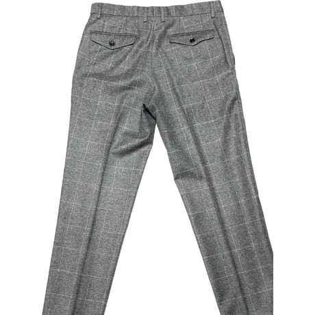 Complet per MEN'S MELROSE ウィンドウ・ペン柄 カシミヤ混ウールスラックス グレー 4サイズ