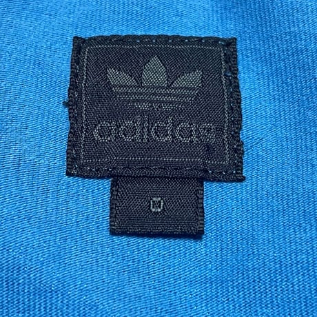 adidas フットボールシャツ型半袖Tシャツ ブルー Oサイズ