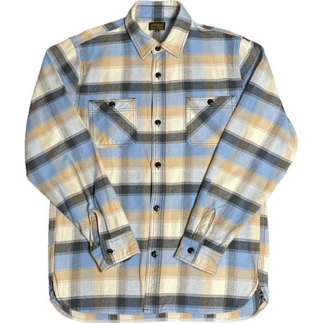 JACK ROSE × HOUSTON UNION MADE CLOTHING 長袖チェック柄ネルシャツ マルチカラー Lサイズ