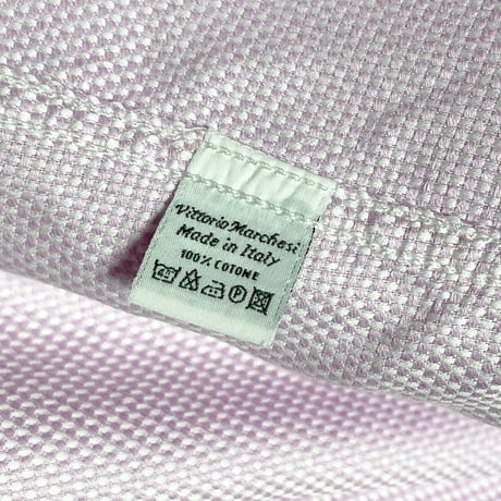 ▲訳あり商品▲ MADE IN ITALY製 Vittorio Marchesi SLIM FIT 長袖シャツ ピンク 39-15 1/2サイズ