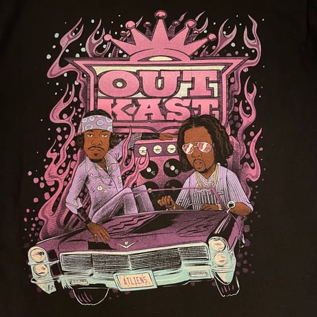 レア OUTKAST オフィシャルプリントTシャツ ブラック Lサイズ