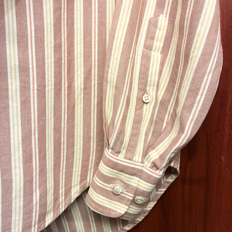MADE IN ITALY製 Loro Piana ストライプ柄 長袖オックスフォードシャツ マルチカラー Sサイズ