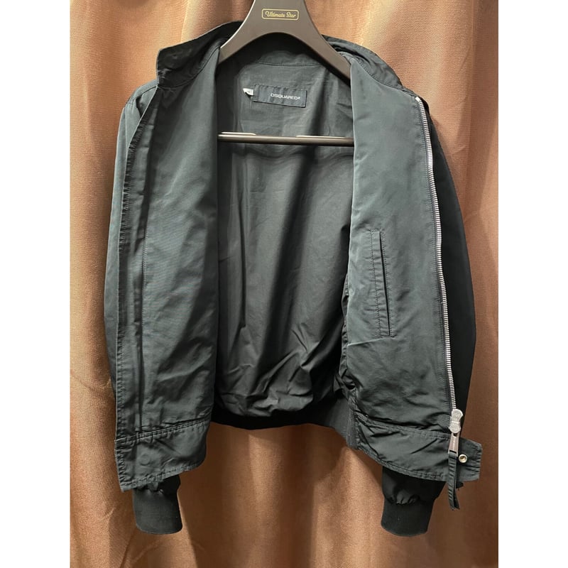 MADE IN ITALY製 DSQUARED2 ライダースジャケット ブラック 46 MADE IN ITALY製 DSQUARED2 ライダースジャケット ブラック 46