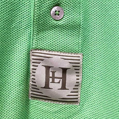 MADE IN PORTUGAL製 HENRI LLOYD × Nigel Cabourn 限定コレクション 半袖鹿の子ポロシャツ ライトグリーン Mサイズ