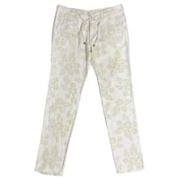 BEAUTY & YOUTH UNITED ARROWS ボタニカル柄コットンリネンパンツ アイボリー Mサイズ