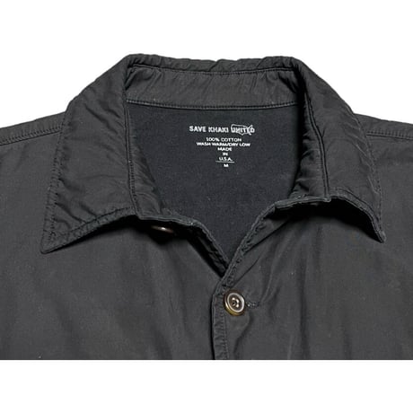 MADE IN USA製 SAVE KHAKI UNITED コットンシャツジャケット ブラック Mサイズ