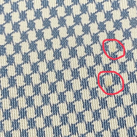 ▲訳あり商品▲ MADE IN ITALY製 E.Marinella 千鳥格子柄シルクネクタイ スカイブルー