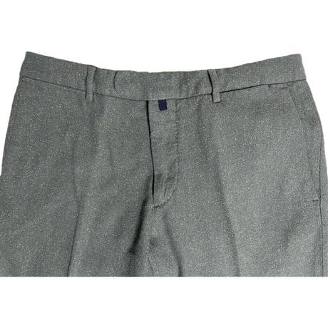 MADE IN ITALY製 M.I.D.A. コットンウールシルクスラックス グレー 46サイズ