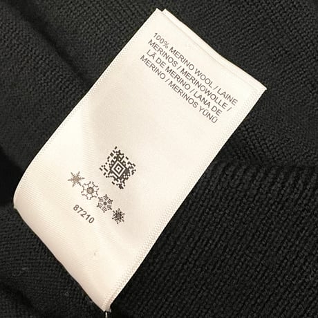 ▲訳あり商品▲ FRED PERRY メリノウールカーディガン ブラック Mサイズ