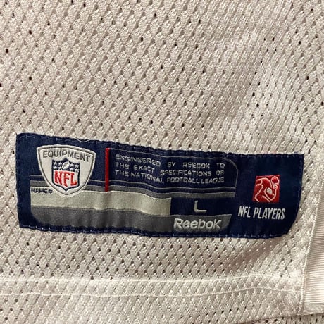 NFL EQUIPMENT ONFIELD Reebok Dallas Cowboys Tony Romoモデル フットボールジャージー ホワイト×ブルー Lサイズ