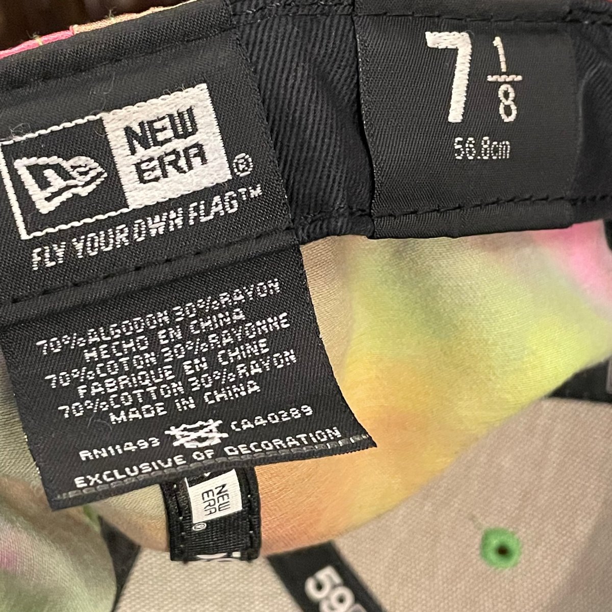 NEW ERA 59FIFTY タイダイ染めベースボールキャップ マルチ