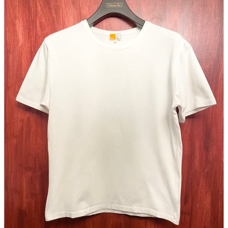 EZ BY ZEGNA クルーネックニットTシャツ ホワイト Lサイズ