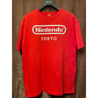 レア品 MADE IN JAPAN製 Nintendo TOKYO プリントTシャツ レッド Lサイズ