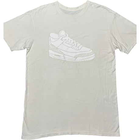 AIR JORDAN JORDAN3 プリント半袖Tシャツ アイボリー Lサイズ