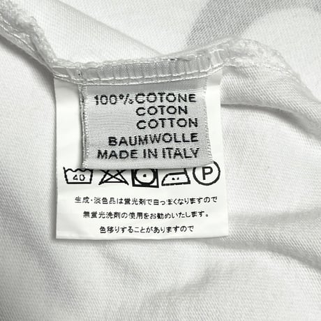★新品★ MADE IN ITALY製 MAGLIA「ZOO」ロゴプリント クルーネックTシャツ ホワイト ユニセックス