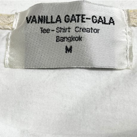 VANILLA GATE-GALA 恐竜プリントTシャツ ホワイト Mサイズ