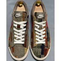 NIKE BLAZER LOW PENDLETON生地スニーカー マルチカラー US8/26cm