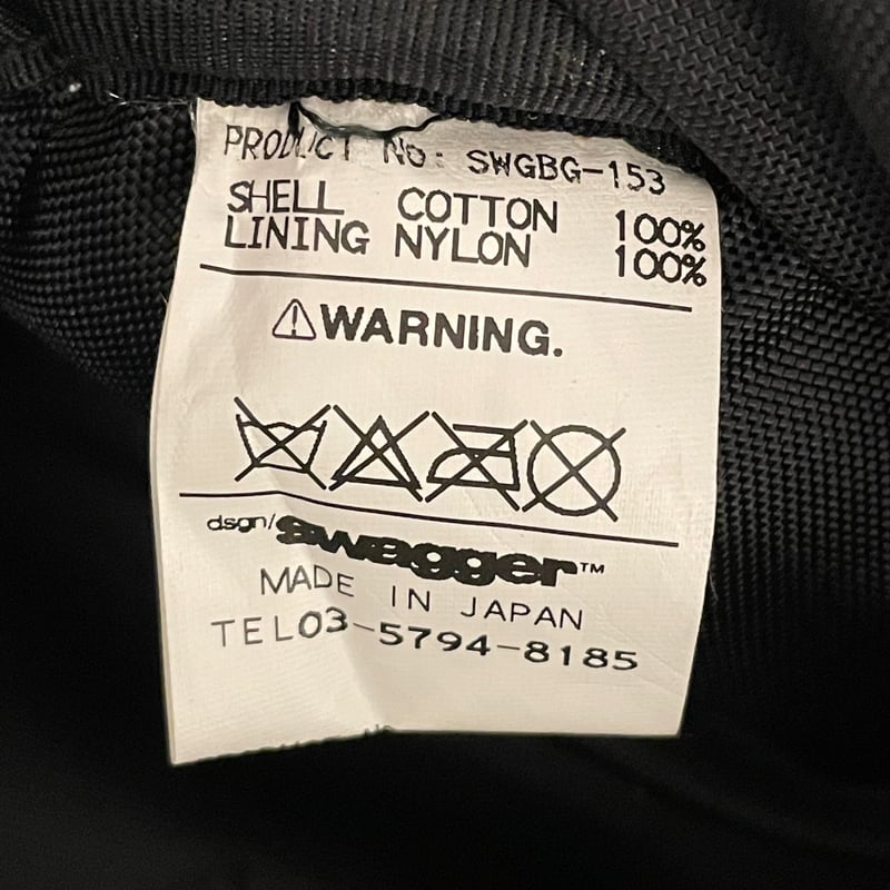 MADE IN JAPAN製 SWAGGER ブロックチェック柄ボディバッグ