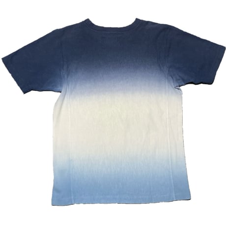 ▲訳あり商品▲ Duffer × Champion Wネーム グラデーション染めヘビーウェイトTシャツ ネイビー×アイボリー Sサイズ