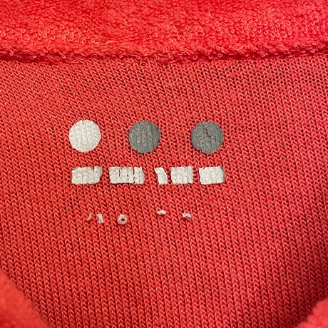 MADE IN USA製 THREE DOTS パイルニットポロシャツ レッド Sサイズ