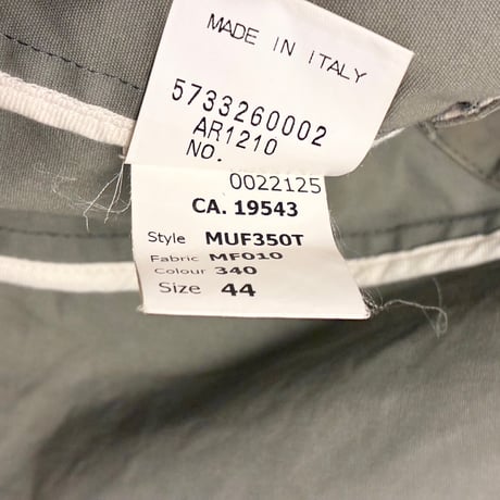 MADE IN ITALY製 90s～00s MARC JACOBS コットンアーミーベスト カーキ 44サイズ