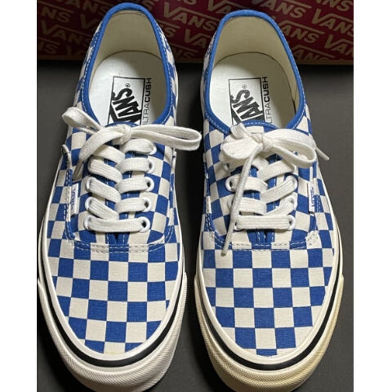 △訳あり商品△ 箱付き VANS AUTHENTIC 44 Dx スニーカー ブルー