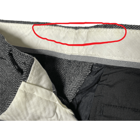 J.CREW ヘリンボーン柄ウールスラックス チャコールグレー W30-L32サイズ
