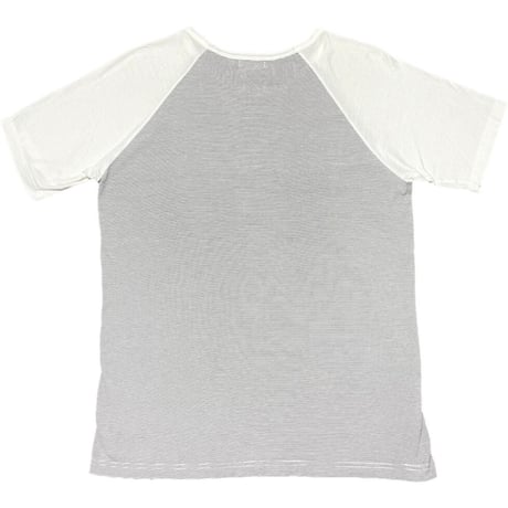 MADE IN ENGLAND製 SUNSPEL ボーダー柄半袖Tシャツ グレー Mサイズ