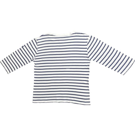 MADE IN FRANCE製 eYe JUNYA WATANABE MAN × SAINT JAMES Wネームボーダー柄カットソー ホワイト×ネイビー Sサイズ