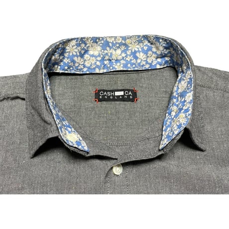MADE IN JAPAN製 CASH CA ENGLAND 長袖シャツ グレー Sサイズ