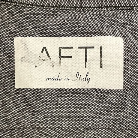 【JUN取り扱い】MADE IN ITALY製 AFTI ダンガリーシャツジャケット ブラック 40サイズ